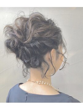 ヘアカフェ コトノハ(hair cafe Kotonoha) 【コトノハ】パーティーアレンジ編み込み卒業お団子ルーズアップ