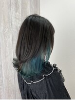 シエル 立川店(CIEL) ロングウルフ×エメラルドグリーン【CIEL×maki】