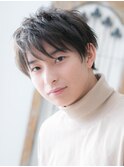 斜めバングで好感度大な無造作マニッュシュS南越谷