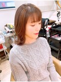簡単巻き髪！動くミディアムヘア《3Dハイライトカラー》
