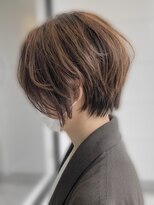 モッズヘアー 足利(mod's hair) 小顔カットべージュハイライト透け感ナチュラルショートボブ