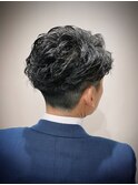 ビジネスパーマ　メンズショート　六本木　
