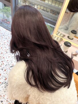 ボタン シブヤ(VOTAN SHIBUYA) カラー/レッド/韓国ヘア/渋谷/レイヤー/顔まわり