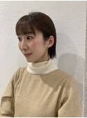 20代/30代/40代/お手入れ簡単！切りっぱなしボブ