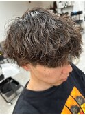 波巻きパーマツイストスパイラルパーマメンズマッシュパーマ
