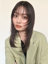 アイティーバイアルバム 北千住店(IT by ALBUM)&nbsp;オリーブカラーウルフレイヤーロングくすみベージュ_ba489521