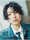 色っぽ無造作ハンサムプチウルフ　下北沢　メンズパーマ