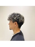 メンズマッシュショート、ツイスパ、ハイライト