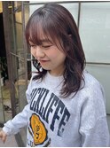ラベンダーカラー×レイヤーカット