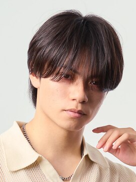 エルマーク 神戸三宮(L-MARK) シースルーマッシュナチュラルマッシュメンズ韓国ツーブロック