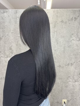 ルーツアイリー 心斎橋(ROOTS IRIE) 20代30代40代/シールエクステ60枚/艶感ストレート韓国ヘア