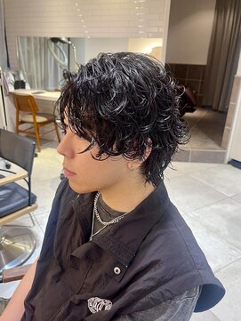 キャンバス バイ ネオリーブ 横浜西口(Canvas by neo.) メンズパーマ サーフカール ウルフカット 横浜