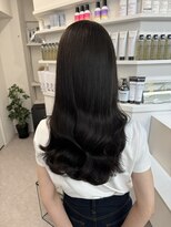 ペレ 栄 アネックス(PELE栄ANNEX)&nbsp;韓国 くびれロング レイヤー ワンホンヘア 小顔前髪