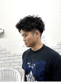 ピンパーマスパイキーショートツイストスパイラルパーマ短髪ヘア