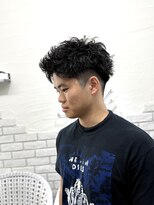 ヘアーグランデシーク(Hair Grande Seeek)&nbsp;ピンパーマスパイキーショートツイストスパイラルパーマ短髪ヘア