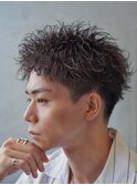 渋谷スパイキーパーマスパイキーショートパーマ刈り上げショート