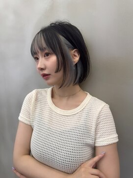 ロンド ストラーダ 心斎橋(Lond strada) レイヤーボブ×ハイトーン[心斎橋/髪質改善]