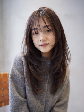 ニコ トウキョウ 渋谷(nico TOKYO) ロングレイヤー顔周りレイヤーハッシュカット透明感カラー