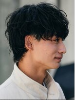 フィフス 天神大名(fifth)&nbsp;天神大名シャドウパーマメンズカットマレットヘア30代