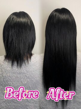 ブランシスヘアー(Bulansis Hair) 王道黒髪ロングヘアー！100本取り付け