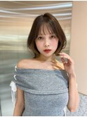 大人ガーリー×ココアブラウン【くびれボブ/髪質改善】