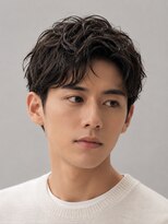 ノイセルヘアー(Noisyle Men's hair) リバースセンターパート/ニュアンスパーマ/ダウンバング/MEN'S