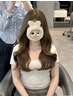 【圧倒的透明感】カット+ブリーチなしダブルカラー+選べるTR ¥23000~