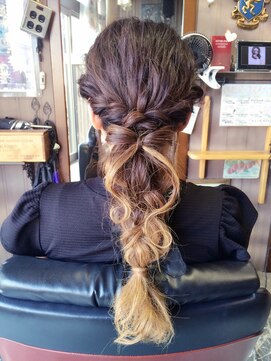 オーバーキャプテンネイキッド(OVER CAPTAIN NAKED) リボン＊ルーズ編みおろしセット