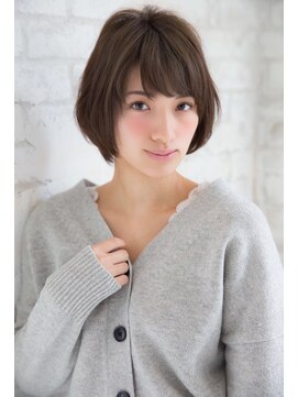 ジョエミバイアンアミ(joemi by Un ami) (joemi)とろみバレイヤージュワンカールロブ斜めバング(花野)