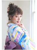 マイスタイル長町　浴衣ヘアセットふんわり