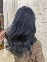 プライズ 池袋店(prize)&nbsp;ネイビーブルーブラック韓国ヘア10代20代ムルギョル4051
