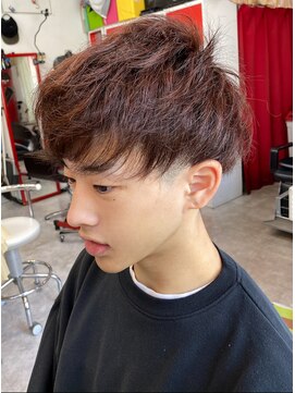 ガジロウ 美容室 蛾次郎 ツーブロ前下がりマッシュ