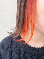 ジーナ 渋谷駅前(Zina)&nbsp;インナーカラー×フリンジウェーブ