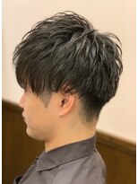 ヒロギンザバーバーショップ 新宿店(HIRO GINZA BARBER SHOP)&nbsp;ツーブロマッシュ。無造作パーマ