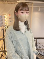 ロング×ミルクティーベージュ