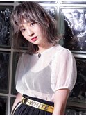 外国人風/ハイライト/ラインカラー/ウルフボブ/たまプラーザz2