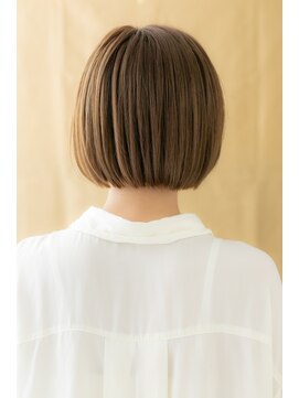 カバーヘア イヴ 戸頭店(COVER HAIR EVE) マロンベージュ大人ハイライトぷつっとボブZ戸頭20代30代40代