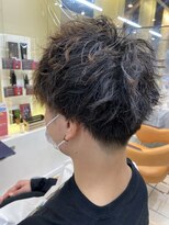 クオリス 上板橋店(QUALIS) メンズ簡単セットスパイラルパーマ【ツーブロ×刈り上げ】