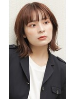 ナイン(nine)&nbsp;【吉祥寺/荻野元気】ボブ アレンジ外ハネ サンドベージュ ミセス