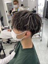 ネクストネオ 静岡(NEXT NEO)&nbsp;NEXT静岡NEO櫻田】細め多めホワイトハイライトメッシュマッシュ