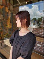 コワフュールトーリ フジグラン店(COIFFURE TORI)&nbsp;切りっぱなしボブ×ピンクベージュ