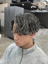 エデアンホンテン メンズサロン(EDEAN 本店 （旧：EDEAN 上通）)&nbsp;熊本波巻きパーマ メッシュ ツーブロック センターパート メンズ