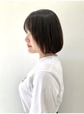 【FOLK】カットで透明感☆似合わせパツっと切りっぱなしボブ♪