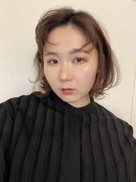 スタイル 茅ケ崎(STYLE) 【ハクラ】ボブ 顔周りカット レイヤー ベージュカラー