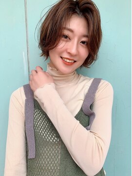 ハローバイシー 仙台(Hello by Sea) ブリーチなしハイトーン×レイヤーショート/韓国風ボブ[仙台]