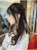 編み込みハーフアレンジ★