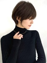 アンド ストーリーズ(&STORIES)&nbsp;前髪あり耳掛け丸みくびれ大人ショートボブ20代30代40代50代＊