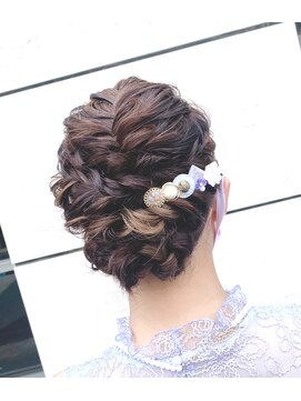 アンブルリュクス 中野(amble luxe) 結婚式ヘアセット/アレンジ/アップスタイル/ハーフアップ