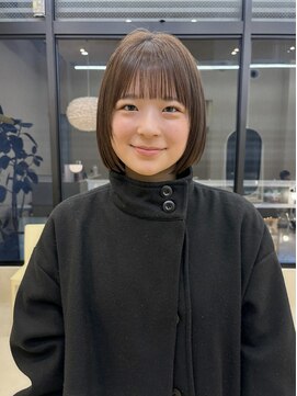 スニュウ(snuw) 似合わせカットボブ小顔カット透明感カラーミルクティカラー