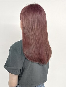 ノウハウ キョウト(KNOWHOW kyoto) ブリーチ1回/ピンクベージュ/まとまるロングヘア